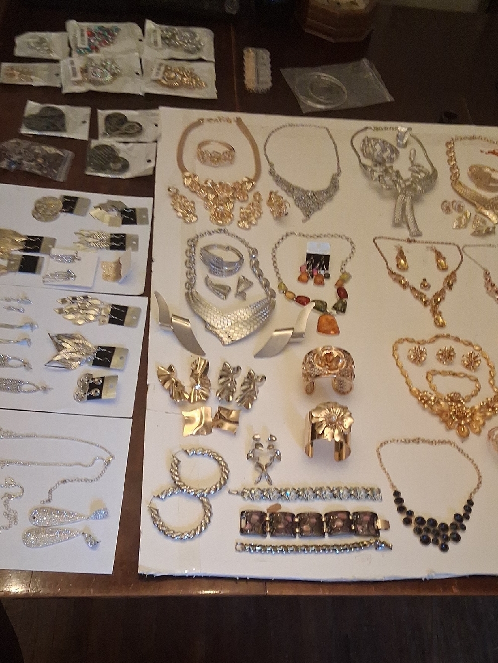 Mixed Gold and Silver Women's Statement Jewelry Set